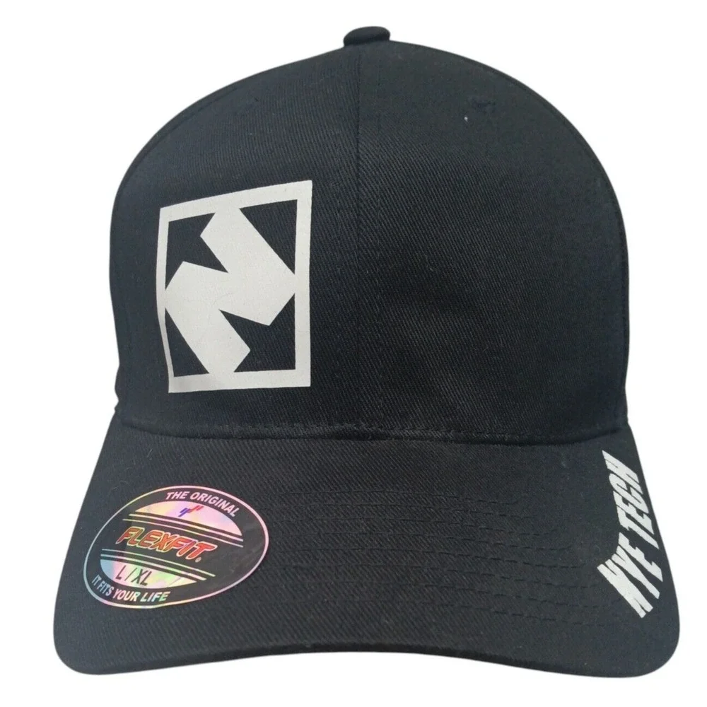NWT Black‎ NYE TECH Black Hat / Large / X-Large / FLEXFIT